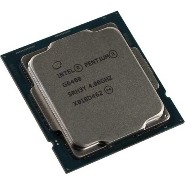 Процессор S1200 Intel Pentium Gold G6400 4.0ГГц, 2*256KB+4MB, 8ГТ/с, Comet Lake 0.014мкм, Dual Core, видео 1050МГц, 58Вт