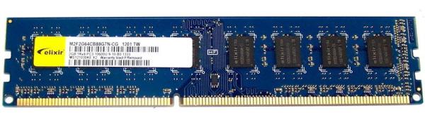 Оперативная память DIMM DDR3  2GB, 1600МГц (PC12800) Elixir, 1.5В