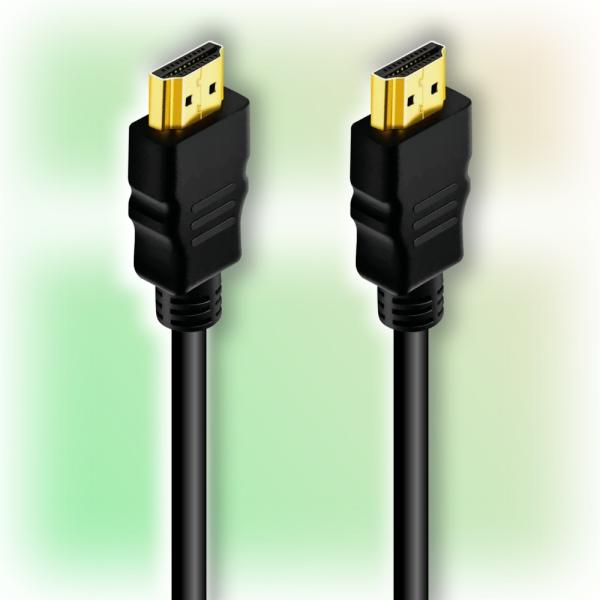 Кабель HDMI штырь - HDMI штырь   0.75м Ginzzu GC-841HSG, версия 2.0, 4K, поддержка 3D, ethernet, канал возврата аудио, позолоченный, черный