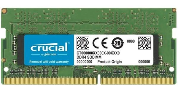 Оперативная память SO-DIMM DDR4  8GB, 2666МГц (PC21280) Crucial CT8G4SFRA266, 1.2В