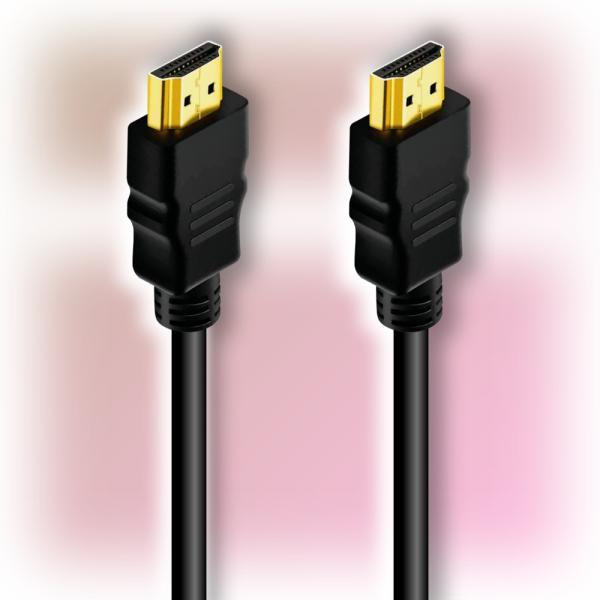 Кабель HDMI штырь - HDMI штырь  2м Ginzzu GC-843HSG, версия 2.0, 4K, поддержка 3D, ethernet, канал возврата аудио, позолоченный, черный