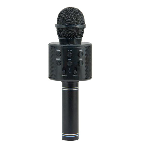 Микрофон караоке беспроводной Magic Acoustic Superstar (MA3001BK), 100..10000Гц, Bluetooth, MiniJack/USB/MicroSD, эффекты/запись, Li-ion/1200мАч/3ч, черный