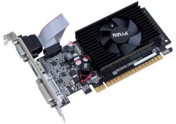 Видеокарта PCI-E GeForce  GT710 SINOTEX Ninja NK71NP023F, 2GB GDDR3 64bit 954/1333МГц, PCI-E3.0, HDCP, DVI/HDMI/VGA, 19Вт