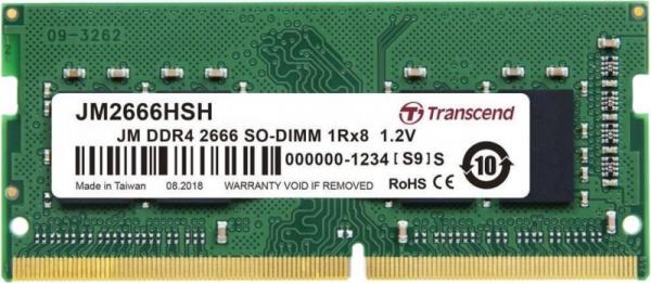 Оперативная память SO-DIMM DDR4  8GB, 2666МГц (PC21280) Transcend JM2666HSG-8G, 1.2В