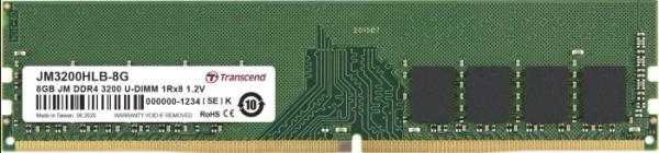 Оперативная память DIMM DDR4  8GB, 3200МГц (PC25600) Transcend JM3200HLB-8G, 1.2В