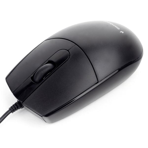 Мышь оптическая Gembird MOP-420, USB, 3 кнопки, колесо, 1000dpi, черный