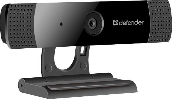 Веб камера USB2.0 Defender G-lens 2599, 1920*1080, до 30 fps, 65гр, крепление на монитор, автокоррекция изображения, микрофон с шумоподавлением, черный, 63199