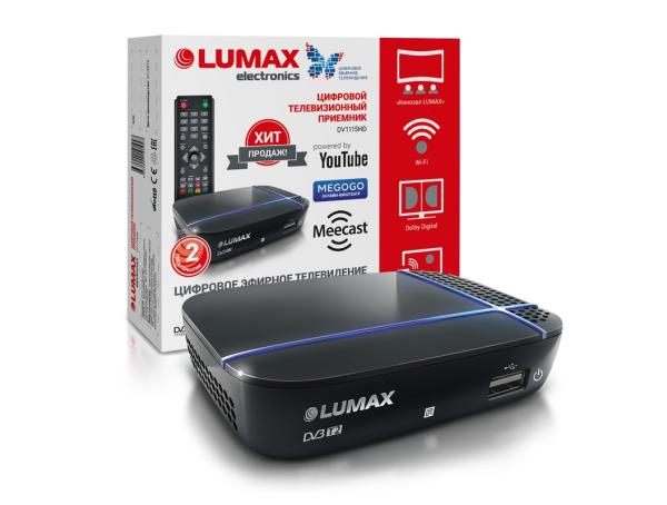 Приставка для цифрового эфирного/кабельного ТВ DVB-T2/DVB-C Lumax DV1115HD