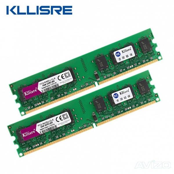 Оперативная память DIMM DDR2 2GB,  800МГц (PC6400) Kllisre PC2-6400U-CL6, 1.8В