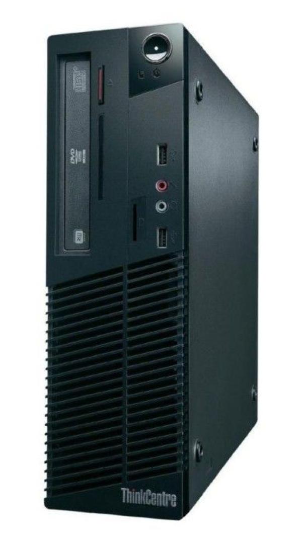 Компьютер Lenovo ThinkCentre M71E SFF, Core i3-2100/ Звук Видео LAN1Gb/ DDR3 8GB/ SSD 120GB/ Win 10 Pro черный, Восстановленный