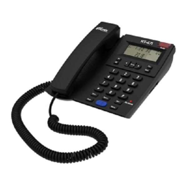 Телефон Ritmix RT-471, ЖКД, повтор, спикерфон, регулировка громкости звонка, черный