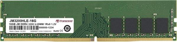 Оперативная память DIMM DDR4 16GB, 3200МГц (PC25600) Transcend JM3200HLE-16G, 1.2В