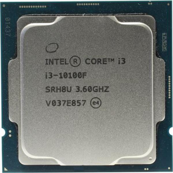 Процессор S1200 Intel Core i3-10100F 3.6ГГц, 4*256KB+6MB, 8ГТ/с, Comet Lake 0.014мкм, 65Вт