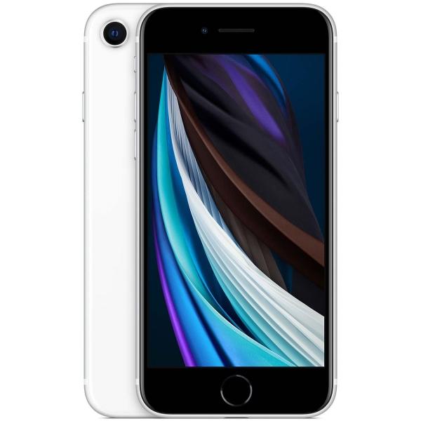 Смартфон Apple iPhone SE 2020 (MHGQ3RU/A), 6*2.4ГГц, 64GB, 4.7" 1334*750, 4G/3G, GPS, BT, WiFi, NFC, G-sensor, 2 камеры 12/7Мпикс, IP67, 67.3*138.4*7.3мм 148г, белый
