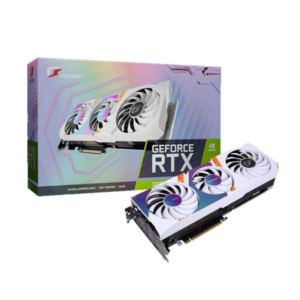Видеокарта Colorful RTX 3070 Ultra W OC-V, 8GB GDDR6 256bit 1770/14000Гц, PCI-E4.0, 3*DisplayPort/HDMI, 240Вт
