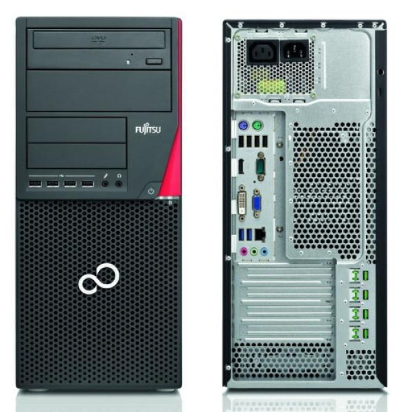Компьютер Fujitsu ESPRIMO P720 TOWER, Core i3-4160 3.6/ Звук Видео LAN1Gb/ DDR3 4GB/ SSD 240GB/ DVD-RW/ Win 10 Pro черный, Восстановленный