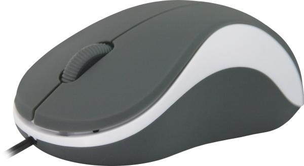 Мышь оптическая Defender Accura MS-970, USB, 3 кнопки, колесо, 1000dpi, серый-белый, 52970