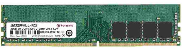 Оперативная память DIMM DDR4 32GB Transcend JM3200HLE-32G, 3200МГц, 1.2В
