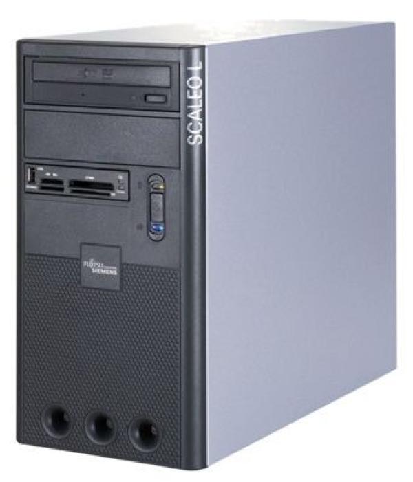 Корпус mATX MiniTower Fujitsu Siemens, 350Вт, 2*5.25"+1(2)*3.5", Audio/USB2.0, 0(2) вент., черный