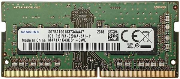 Оперативная память SO-DIMM DDR4  8GB Samsung M471A1K43DB1-CWE, 3200МГц, 1.2В