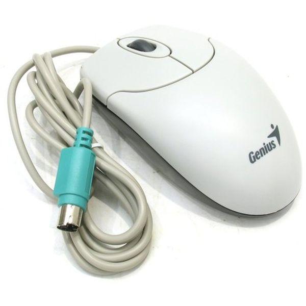 Мышь Genius NetScroll, PS/2, 3 кнопки, колесо, белый
