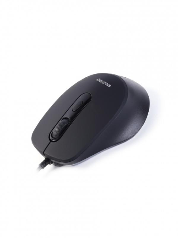 Мышь оптическая Smartbuy One 256-K (SBM-265-K), USB, 4 кнопки, колесо, 2400/1600/1200/800dpi, бесшумная, черный