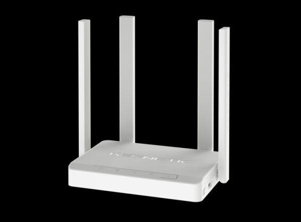 Маршрутизатор WiFi Keenetic Viva KN-1910, 4*RJ45 LAN 1Гбит/с, 1*RJ45 WAN 1Гбит/с, 802.11n 400Мбит/с 2.4ГГц, 802.11ac 867Мбит/с 5ГГц, 2*USB2.0, 3G/4G, принт-сервер, FireWall