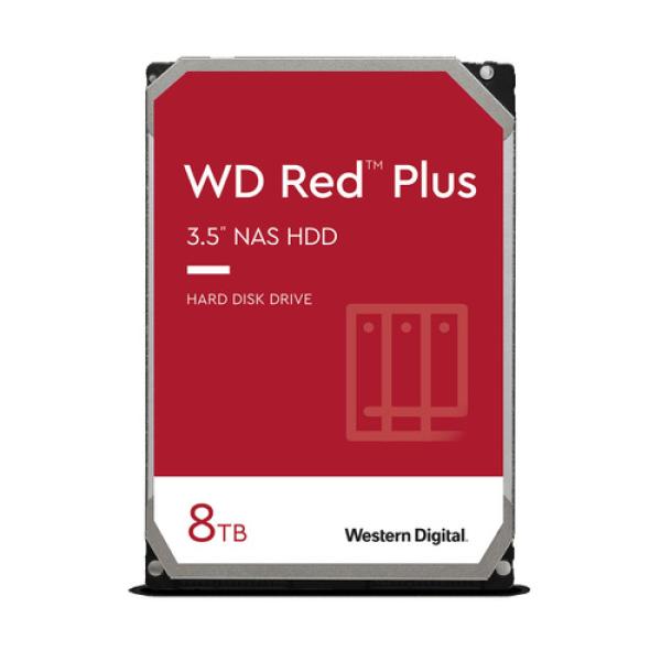 Жесткий диск 3.5" SATA  8TB WD Red Plus (WD80EFBX), SATAIII, 7200rpm, 256MB cache