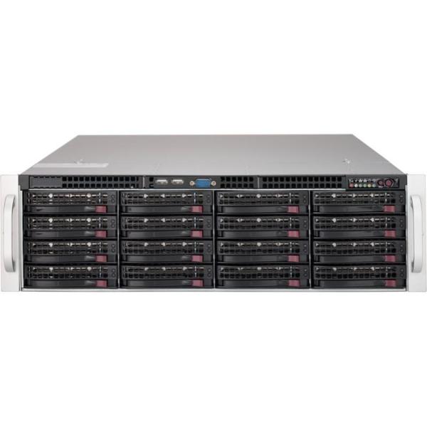 Сервер Dual S2011 Supermicro X9DRI-F/CSE-836, 2*Xeon E5-2620/4(16)*8Gb/0(16)*3.5" (SAS/SATA) HS/ RAID LSI SAS 9201-16i/ 2GLAN/USB2.0/ 3U/ 2(2)*800Вт HS восстановленный