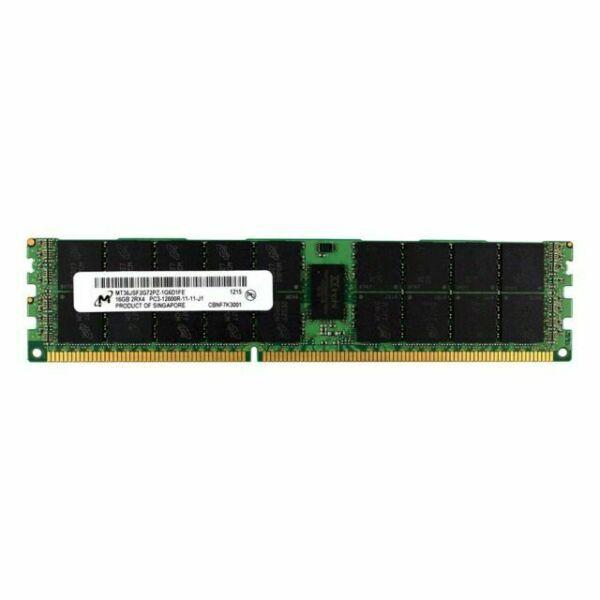 Оперативная память DIMM DDR3 ECC Reg 16GB, 1600МГц (PC12800) Micron MT36JSF2G72PZ-1G6E1LF, аналог HP 672631-B21/ 672612-081/ 684031-001, 1.5В, для серверов HP Gen8/ Gen9, восстановленный