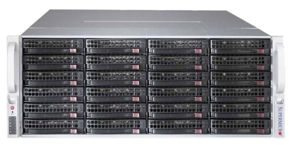 Сервер Dual S2011 Supermicro X9DRI-F/CSE-846, 2*Xeon E5-2620/2(16)*8Gb/0(24)*3.5" (SAS/SATA) HS/ RAID AOC-S2308L-L8E/ 2GLAN/USB2.0/ 4U/ 2(2)*920Вт HS восстановленный