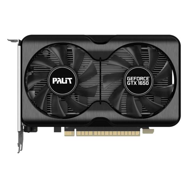 Видеокарта PCI-E GeForce GTX1650 Palit PA-GTX1650 GP OC 4G D6 (NE61650S1BG1-1175A), 4GB GDDR6 128bit 1590/12000Гц, PCI-E3.0, DP/DVI/HDMI, 75Вт