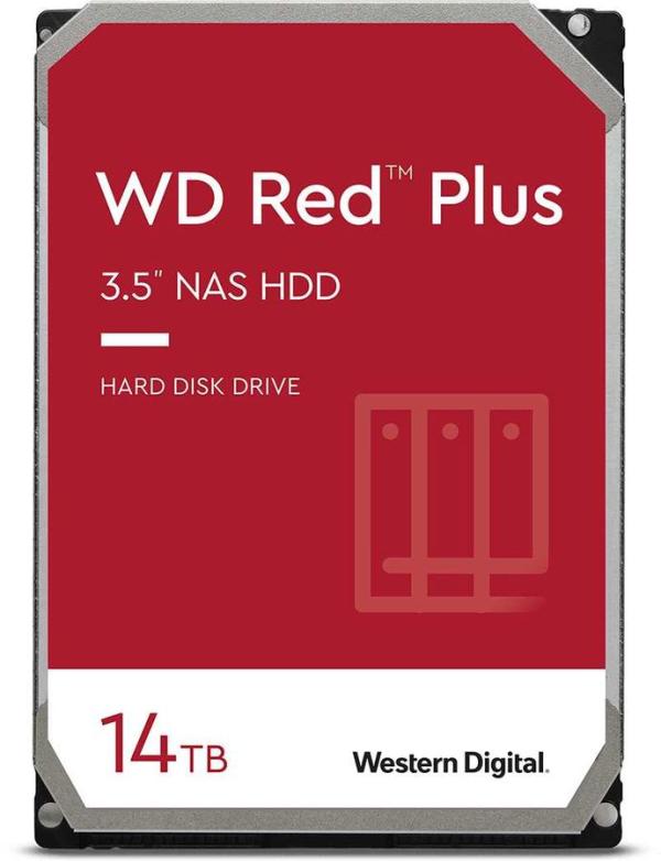 Жесткий диск 3.5" SATA 10TB WD Red Plus (WD140EFGX), SATAIII, 7200rpm, 512MB cache ????