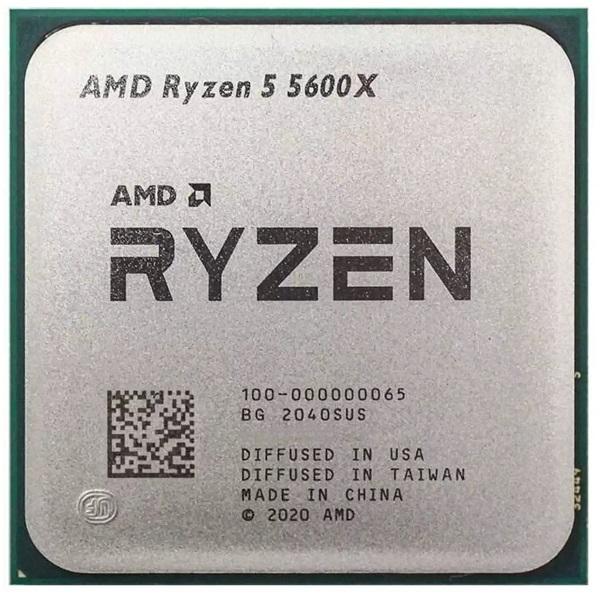 Процессор AM4 AMD Ryzen 5 5600X 3.7ГГц, 6*512KB+32MB, Vermeer, 0.007мкм, Six core, SMT, Dual Channel, 65Вт