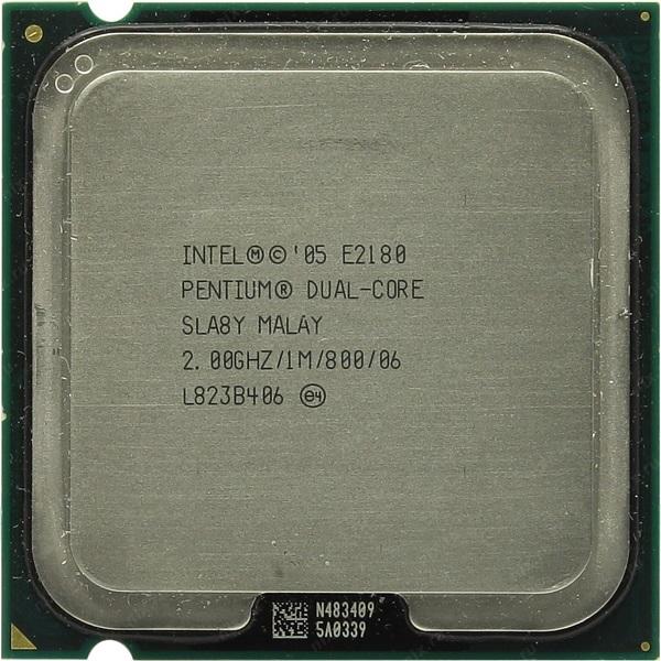 Процессор S775 Intel Pentium Dual-Core E2180 2.0ГГц, 2*64KB+1MB, 800МГц, Conroe 0.065мкм, Dual Core, 65Вт