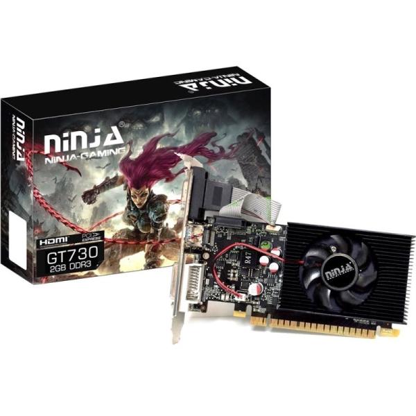 Видеокарта PCI-E GeForce  GT730 SINOTEX Ninja NK73NP043F, 4GB GDDR3 128bit 700/1333МГц, PCI-E2.0, DVI/HDMI/VGA, 49Вт