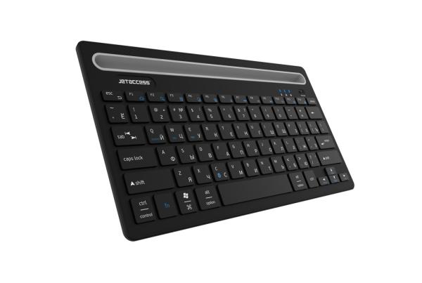 Клавиатура беспроводная JETAccess K3BT, BT, Slim, для Android/iPad/ПК, аккумулятор, подставка под планшет, компактная, черный
