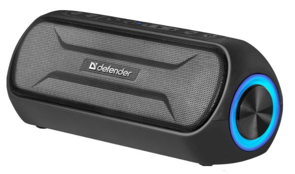 Колонки  Bluetooth  мобильные Defender Enjoy S1000, 20Вт, 60..20000Гц, аккумулятор, пластик, 77*75*177мм 420г, черный, арт.65688