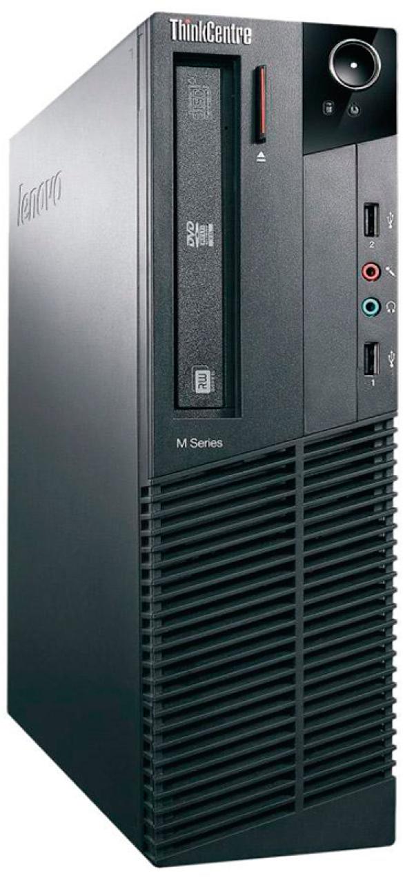 Компьютер Lenovo ThinkCentre M81, Core i5-2400 3.1/ Звук Видео LAN1Gb/ DDR3 8GB/ SSD 240GB/ Win 10 Pro черный, Восстановленный