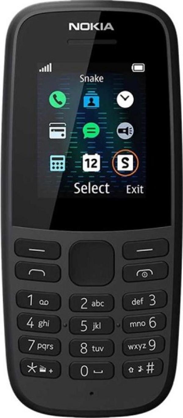 Мобильный телефон Nokia 105 SS (TA-1203), GSM900/1800, 1.77" 160*120, FM радио, 45*107*14мм 70г, черный