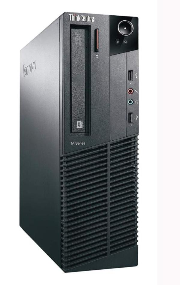 Компьютер Lenovo ThinkCentre M71, Core i3-2100 3.1/ Звук Видео LAN1Gb/ DDR3 8GB/ SSD 240GB/ DVD-RW/ Win 10 Pro черный, Восстановленный
