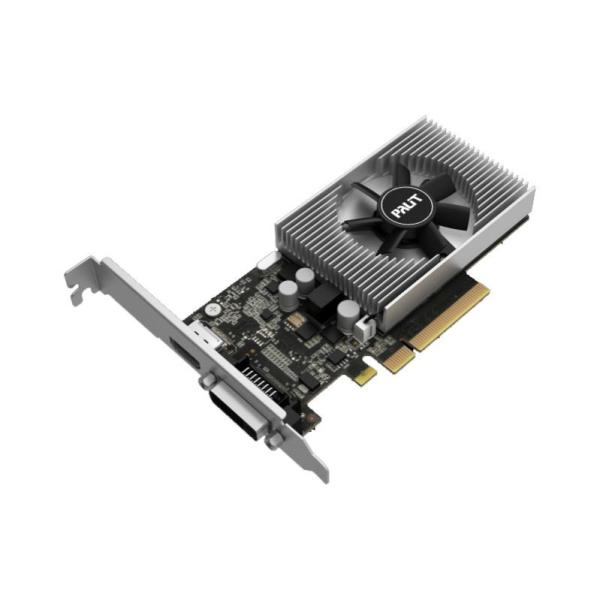 Видеокарта PCI-E GeForce GT1030 Palit NEC103000646-1082F, 2GB GDDR4 64bit 1379/2100МГц, PCI-E3.0, HDCP, DVI/HDMI, 20Вт