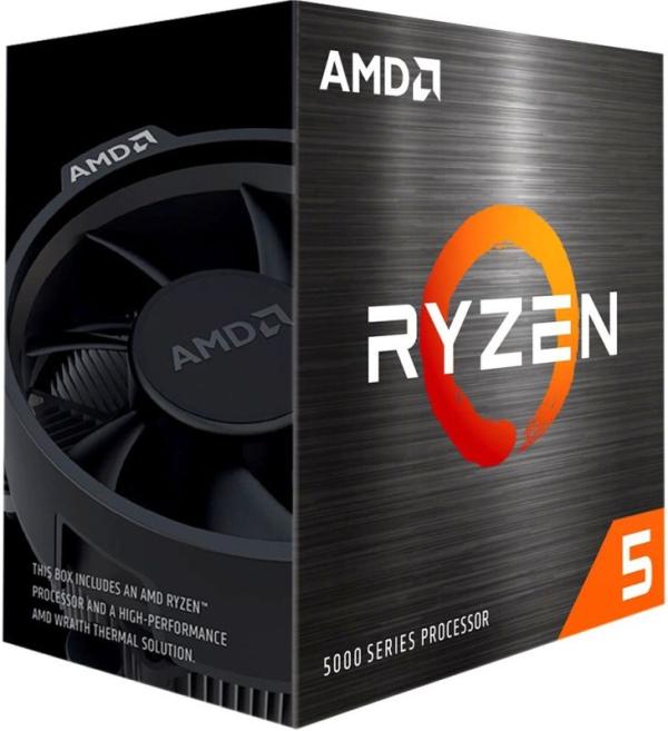 Процессор AM4 AMD Ryzen 5 5600X 3.7ГГц, 6*512KB+32MB, Vermeer, 0.007мкм, Six core, SMT, Dual Channel, 65Вт, BOX