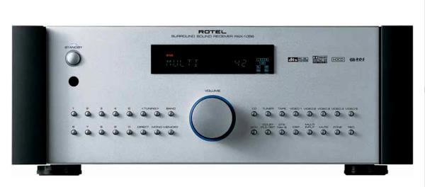 Ресивер Rotel RSX-1056, 5.1 5*75Вт 8Ом, Dolby Digital EX, SPDIF, LAN, AM/FM, серебристый-черный, б/у
