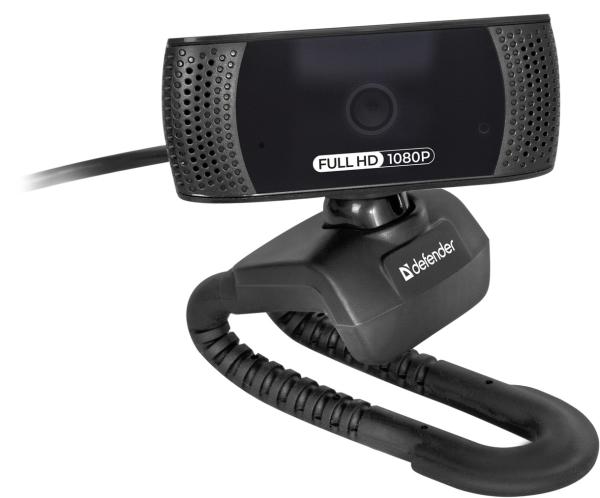 Веб камера USB2.0 Defender G-lens 2694, 1920*1080, до 30 fps, 65гр, крепление на монитор, автофокус, микрофон, черный, 63194