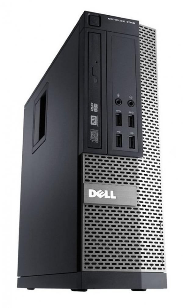 Компьютер Dell OptiPlex 7010 SFF, Core i5-3470S 2.9/ Звук Видео LAN1Gb/ DDR3 8GB/ SSD 240GB/ mATX/ Win 10 Pro черный, Восстановленный