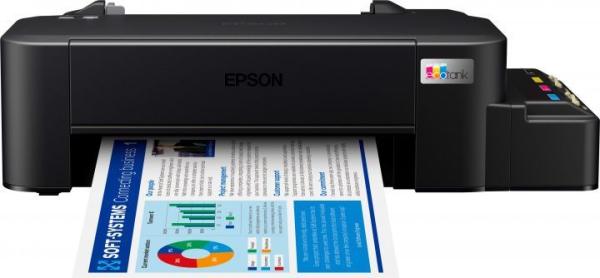Принтер струйный Epson L121, A4, 720*720dpi, 9/4.8стр/мин, 4 цвета, USB2.0, СНПЧ