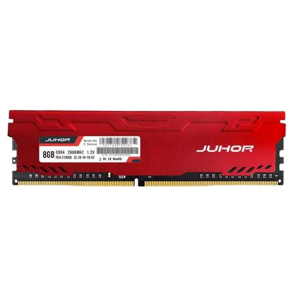 Оперативная память DIMM DDR4  8GB, 2666МГц (PC21280) JUHOR, 1.2В, радиатор