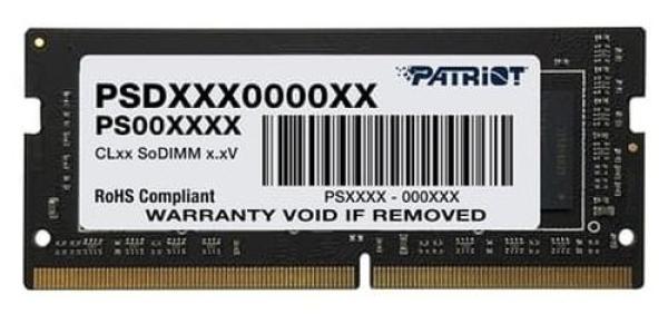 Оперативная память SO-DIMM DDR4  4GB, 2666МГц (PC21280) Patriot PSD44G266682S, 1.2В