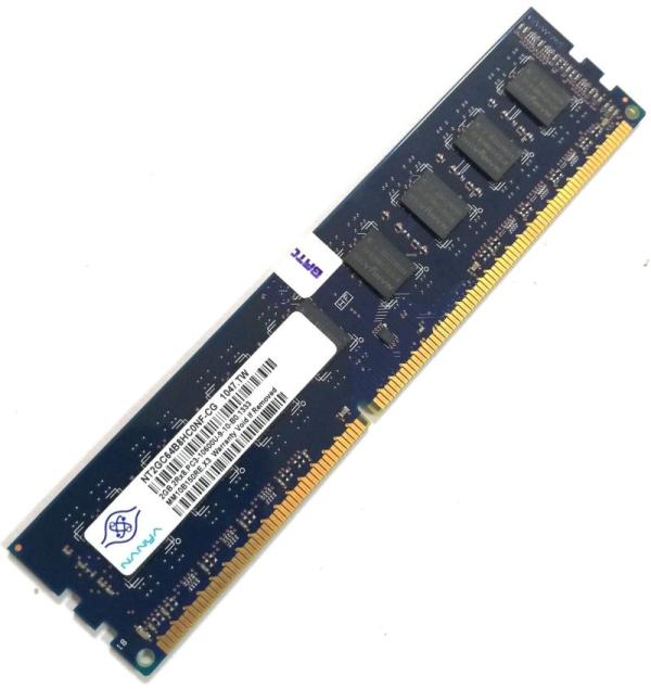 Оперативная память DIMM DDR3  2GB, 1333МГц (PC10600) Nanya NT2GC64B8HC0NF-CG, 1.5В